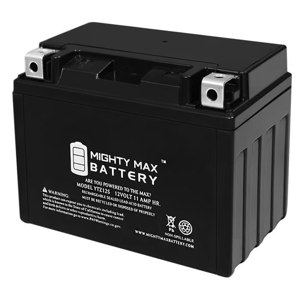 YTZ12S 12V 11Ah Battery Replacement for Yamaha 23P-82100-00-00, Mighty Max Battery, Mfr#: YTZ12S1051